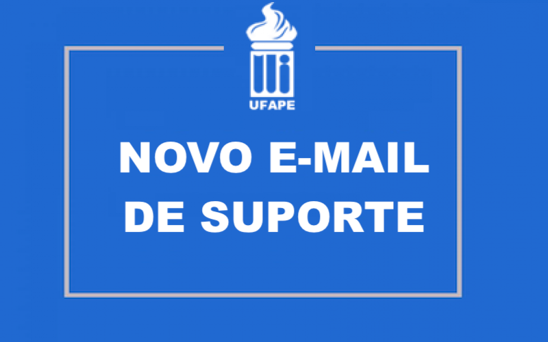 Novo e-mail para suporte técnico 